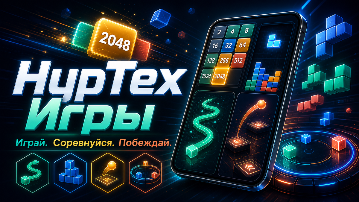 НурТех Игры: обложка Telegram Mini App с мини-играми